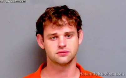 Mugshot of EVAN NICHOLAS GRIMSLEY booked in Payne County, Oklahoma on May 6, 2026