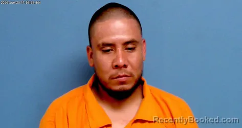 Mugshot of MIGUEL ANGEL SIERRA GUTIERREZ booked in Payne County, Oklahoma on June 20, 2026