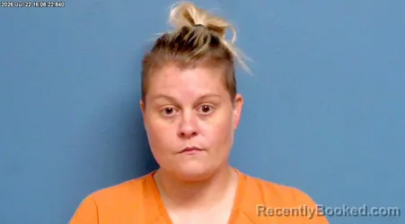Mugshot of JACLYN ERIN WESTFALL booked in Payne County, Oklahoma on July 22, 2026