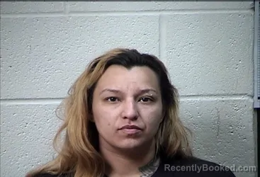 Mugshot of AMANDA LAUREL AGUAYO booked in Pottawatomie County, Oklahoma on March 23, 2026