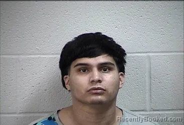 Mugshot of Jorge Alejandor Amador booked in Pottawatomie County, Oklahoma on August 26, 2026