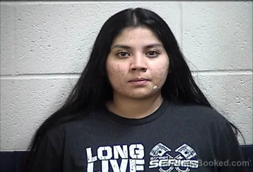 Mugshot of Allessandra Aly Lizcano booked in Pottawatomie County, Oklahoma on September 26, 2026