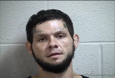 Mugshot of Christian Nicholas Nunnally booked in Pottawatomie County, Oklahoma on October 4, 2026
