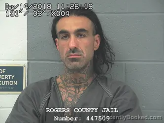 Mugshot of KENNETH JAMES THUNDERBURK booked in Rogers County, Oklahoma on April 24, 2026