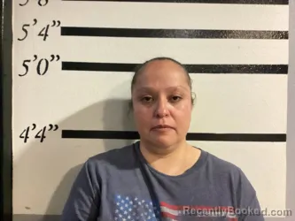 Mugshot of Mireya Guzman-Briano booked in Sequoyah County, Oklahoma on August 6, 2026
