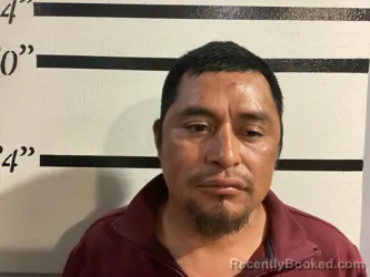 Mugshot of Floriberto Ruiz Sanchez booked in Sequoyah County, Oklahoma on August 19, 2026