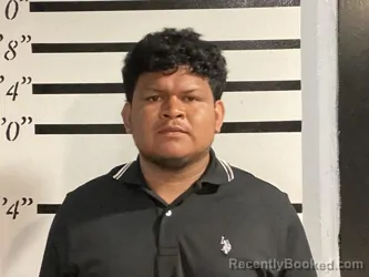 Mugshot of Aldo Bautista Moran booked in Sequoyah County, Oklahoma on August 22, 2026