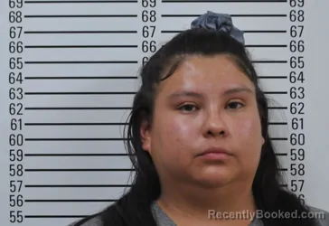 Mugshot of Taylor Marissa Creepingbear booked in Stephens County, Oklahoma on September 13, 2026