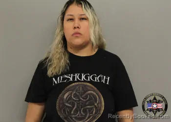 Mugshot of SARAI GUADALUPE HERNANDEZ booked in Tulsa County, Oklahoma on March 25, 2026