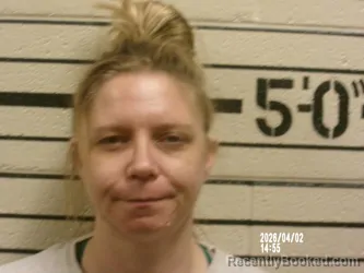 Mugshot of KINSLEY LAUREN WHITTON booked in Washita County, Oklahoma on April 2, 2026