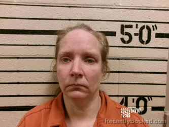 Mugshot of KRYSTAL CHRISTIE booked in Washita County, Oklahoma on April 7, 2026