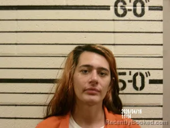 Mugshot of MEGAN ELIZABETH DODSON booked in Washita County, Oklahoma on April 16, 2026