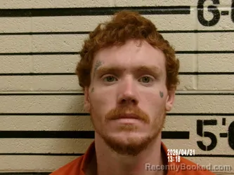 Mugshot of BRAYDEN KYLE DAVIDSON booked in Washita County, Oklahoma on April 21, 2026