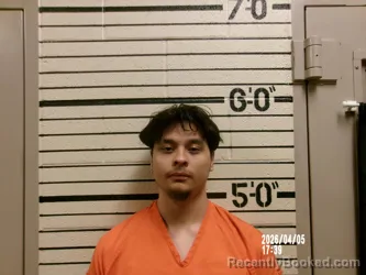 Mugshot of Nicholas Eshay Rodriguez booked in Washita County, Oklahoma on August 4, 2026