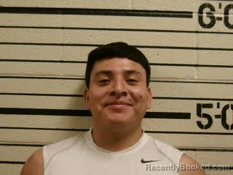 Mugshot of Donis Escobar De Leon Eduardo booked in Washita County, Oklahoma on August 8, 2026