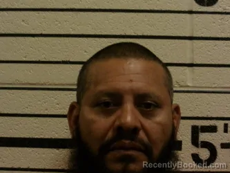 Mugshot of Santos Funez booked in Washita County, Oklahoma on August 10, 2026