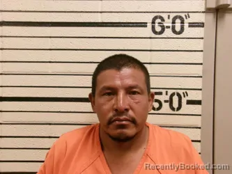 Mugshot of Alberto Santos booked in Washita County, Oklahoma on August 20, 2026