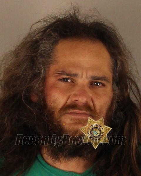 Booking photo from Deschutes County, Oregon
