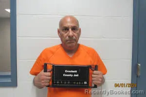 Mugshot of SEAN ALANZO SANCHEZ booked in Crockett County, Texas on July 8, 2026