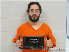 Mugshot of JULIAN ANTHONY NAVARRETE booked in Crockett County, Texas on July 9, 2026