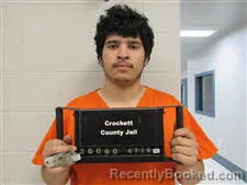 Mugshot of CARLOS EZEKIEL AYALA booked in Crockett County, Texas on July 10, 2026
