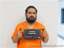Mugshot of ISIDRO GABRIEL HUERTA booked in Crockett County, Texas on July 11, 2026