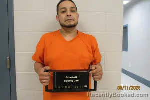 Mugshot of Rj Elias Borrego booked in Crockett County, Texas on August 4, 2026