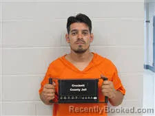 Mugshot of Scott Randy Luevano booked in Crockett County, Texas on August 24, 2026
