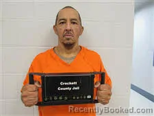 Mugshot of Manuel Ruiz booked in Crockett County, Texas on September 15, 2026