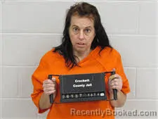Mugshot of Erin Marie Johnson booked in Crockett County, Texas on October 14, 2026