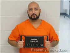 Mugshot of Larry Joseph Ortega booked in Crockett County, Texas on October 14, 2026