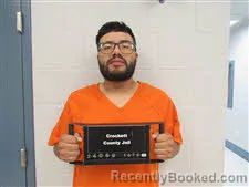 Mugshot of Jose Jerardo-Dominguez Anzua booked in Crockett County, Texas on October 15, 2026