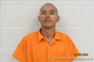 Mugshot of Manuel Reyes booked in Crockett County, Texas on October 20, 2026