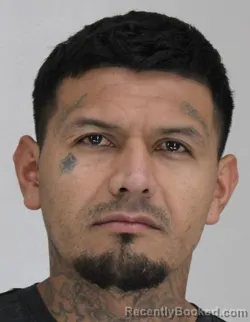 Mugshot of Omar Delasancha booked in Dallas County, Texas on August 8, 2026