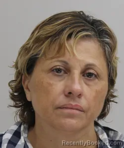 Mugshot of Elizabeth Arizmendi booked in Dallas County, Texas on August 18, 2026