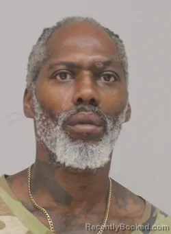 Mugshot of Reginald Johnson booked in Dallas County, Texas on August 18, 2026