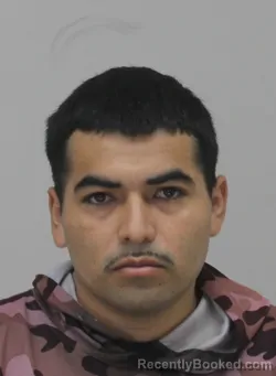 Mugshot of Jose Vazquez Mendoza booked in Dallas County, Texas on August 19, 2026