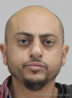 Mugshot of Bader Qaddura booked in Dallas County, Texas on August 19, 2026
