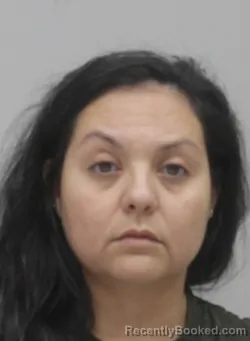 Mugshot of Myrna Barboza Robles booked in Dallas County, Texas on August 20, 2026