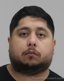 Mugshot of Kevin Rayo booked in Dallas County, Texas on August 20, 2026