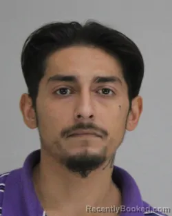 Mugshot of Jose Alvarado booked in Dallas County, Texas on August 23, 2026