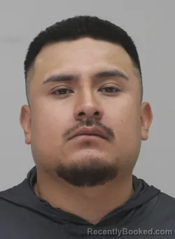 Mugshot of Giovanni Mendez booked in Dallas County, Texas on August 23, 2026