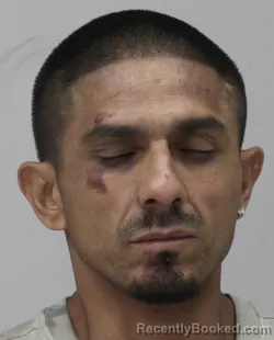 Mugshot of Mario Luera booked in Dallas County, Texas on August 24, 2026