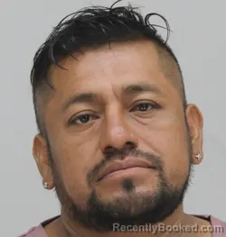 Mugshot of Jarquin Vasquez booked in Dallas County, Texas on August 24, 2026