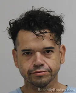 Mugshot of Luis Garcia booked in Dallas County, Texas on August 25, 2026