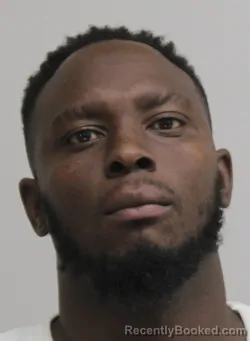 Mugshot of Demetrius Bowman booked in Dallas County, Texas on August 26, 2026