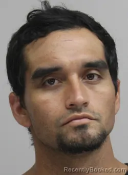 Mugshot of Alexander Sanchez booked in Dallas County, Texas on August 26, 2026