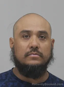 Mugshot of Juan Delvillar booked in Dallas County, Texas on August 26, 2026