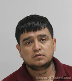 Mugshot of Jonathan Machuca booked in Dallas County, Texas on August 29, 2026