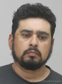 Mugshot of Miguel Vergara booked in Dallas County, Texas on August 30, 2026